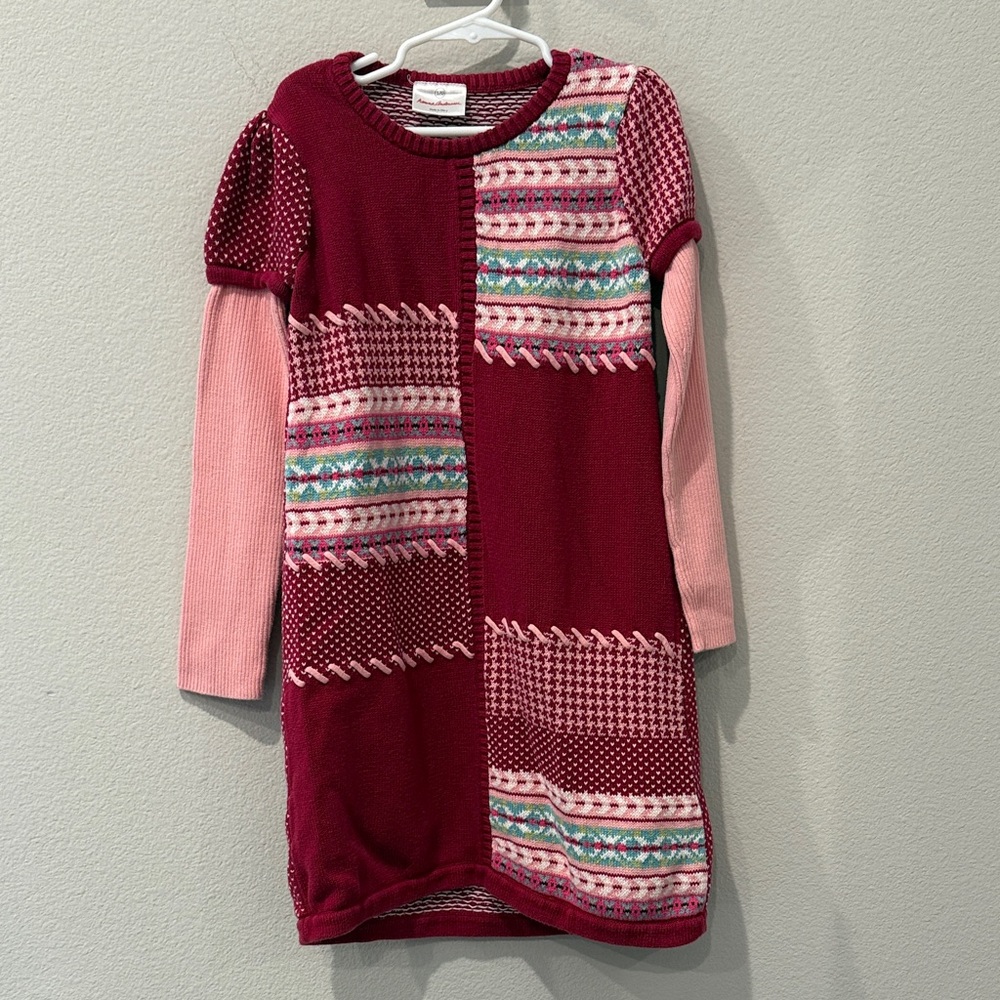 Hanna Andersson‎ Multicolor Pink Knit Dress Size 6